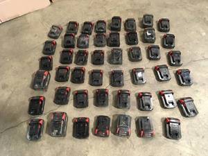 Mix Lot of Milwaukee Batteries, Customer returns, Review all pictures