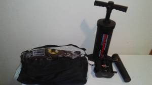 lot 14 image: Inflatable Camping Bed And Like New Pump