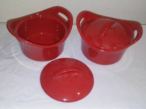 lot 54 image: Racheal Ray (2) 18oz. Covered Bowls