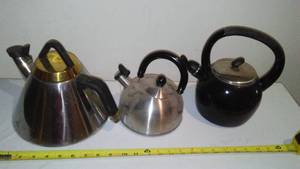 lot 64 image: (3) Tea Kettles