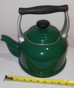 lot 66 image: Le Creuset Tea Kettle.