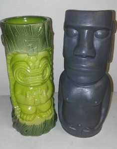 lot 110 image: Flounder Tiki Mugs