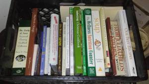 lot 138 image: Cookbooks, Newer Excellent Condition with Crate.