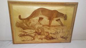 lot 142 image: Lion Wood Carving  Intricate,