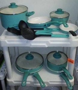 lot 156 image: Green Life Cookware - Big Set - Great Shape