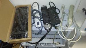 lot 165 image: (5) Power Strips And New Keyboard (Wired.)
