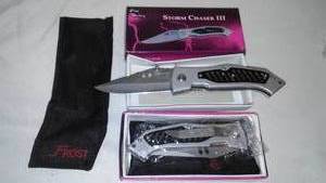 lot 193 image: (2) Storm Chaser III Folding Knives