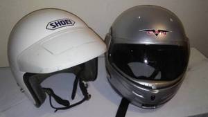 lot 239 image: (2) DOT Helmets