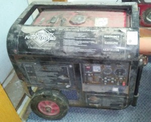 lot 164A image: 6,500 watt gas generator, Heavy Duty Power Systems, Honda GX 390, 120240.