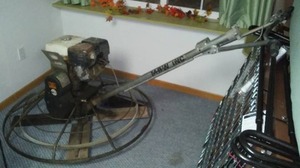 lot 215A image: MBW Power Trowel 48 diameter. Honda engine.