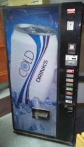 lot 23B image: Pop Machine by Dixie Narco, working condition. 8 row dispenser.