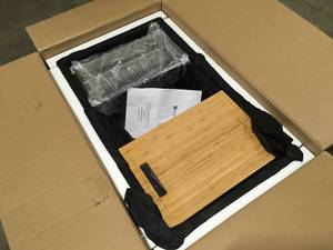 lot 8 image: Glacier Bay Zero Radius Undermount 18G Stainless Steel 32 in. Single Bowl Workstation Kitchen Sink with Accessories