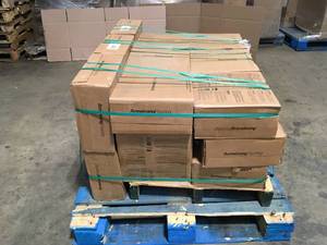 lot 10 image: Lot of 24 boxes Imperial Texture VCT 12 in. x 12 in. Cottage Tan Standard Excelon Commercial Vinyl Tile (45 sq. ft.  case)