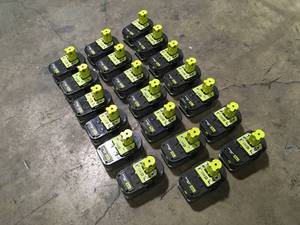 lot 14 image: Lot of assorted ryobi batteries 18 various conditions review pictures customer returns