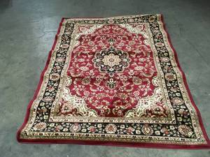 lot 20 image: Well Woven Barclay Medallion Kashan Red 5 ft. x 7 ft. Traditional Area Rug