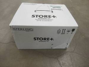 lot 310 image: Sterling Store Basic 10-Piece Shelf Kit in White (OPEN BOX)