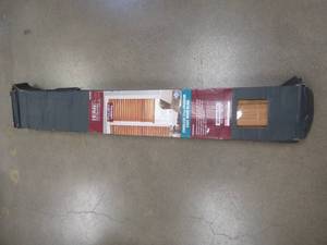 lot 339 image: Home Decorators Collection Chestnut Cordless Room Darkening 2.5 in. Premium Faux Wood Blind for Window - 47 in. W x 64 in. L (OPEN BOX)