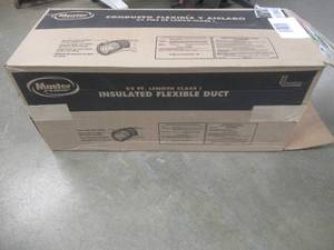 lot 345 image: Master Flow 8 in. x 25 ft. Insulated Flexible Duct R8 Silver Jacket (OPEN BOX)