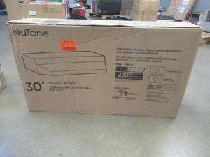 lot 354 image: Broan-NuTone RL6200 Series 30 in. Ductless Under Cabinet Range Hood with Light in Stainless Steel (OPEN BOX)