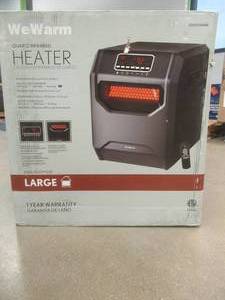 lot 355 image: 1,500-Watt Electric Infrared Space Heater with Remote Control (OPEN BOX)
