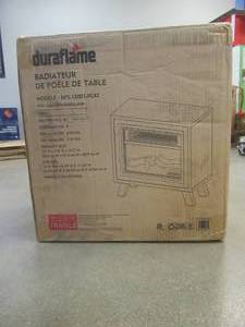 lot 356 image: Twin Star Home Duraflame 400 sq. ft. Tabletop Electric Fireplace Heater in Woodland Cherry (OPEN BOX)
