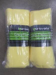 lot 364 image: 2 PACK - Imperial Home 50 in. x 60 in. Yellow Super Soft Fleece Throw Blanket