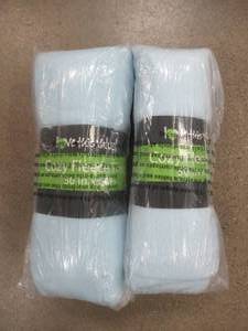 lot 371 image: 2 PACK - Imperial Home 50 in. x 60 in. Light Blue Super Soft Fleece Throw Blanket