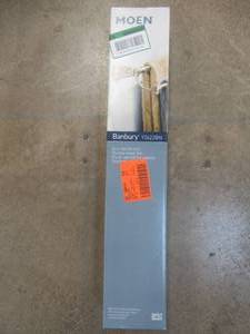 lot 391 image: MOEN Banbury 24 in. Double Towel Bar in Spot Resist Brushed Nickel (OPEN BOX)