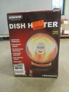 lot 396 image: 1000-Watt Electric Infrared Space Heater with Oscillation (OPEN BOX)