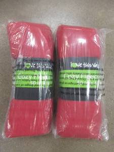 lot 366 image: 2 PACK - Imperial Home 50 in. x 60 in. Red Super Soft Fleece Throw Blanket