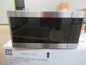 lot 400 image: LG Electronics NeoChef 24 in. Width 2.0 cu.ft. Stainless Steel 1200-Watt Countertop Microwave