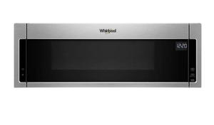 lot 401 image: Whirlpool 1.1 cu. ft. Over the Range Low Profile Microwave Hood Combination in Stainless Steel (OPEN BOX)