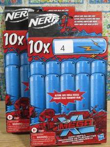 lot 4 image: NERF Mega XL Dart Refill, Includes 10 Mega XL Whistler Darts, Largest Mega Darts Ever, Makes Whistling Sound When Fired (2 pack)