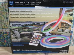 lot 44 image: American Lighting Color Changing Neon Flex Light