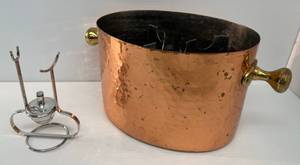 PM Italy Brandy Snifter Warmer & Copper Wine Bucket