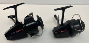 Pair Of Antique Garcia Open Face Fishing Reels 1 Kingfisher K 35 And 1 Kingfisher  K 55