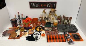 Large Group Of Halloween Dcor And More