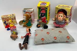 Group Of Antique Toys Including Key Wind , Battery Operated And More