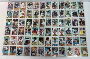 Group Of 1980 Topps Football Cards In Protective Sleeves