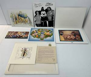 Group Of Disney Snow White And The Seven Dwarfs Illustrations