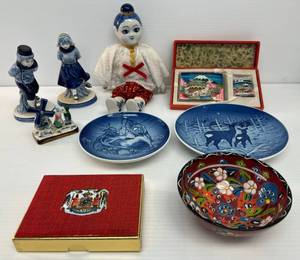 Group Of Misc. Blue And White And More