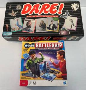 Two Vintage Games Dare  (Never Used) & Battleship