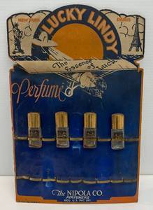 Antique 1927 Lucky Lindy Perfume Display Piece