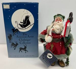 Clothtique Collection Santa And Feathered Friend 10