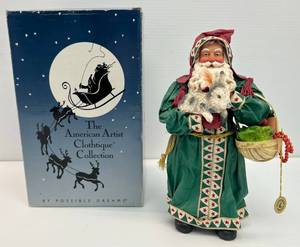 Clothtique Collection Gifts From The Garden  Santa 10