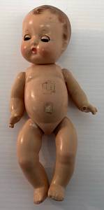Antique Effanbee Patsy Babyette Doll 9 Fine Cracks Throughout