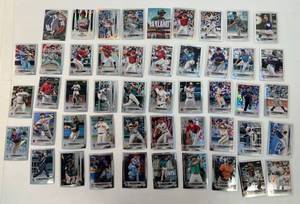 Group Of Topps Chrome Baseball Cards