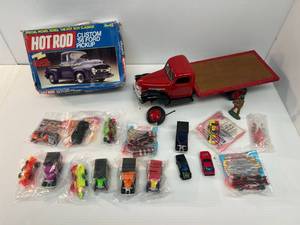 Vintage Die-Cast Model Truck (Loose Tire), Rivell Model Kit And More