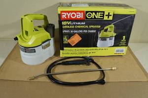 lot 49 image: Ryobi 18v Cordless Chemical Sprayer