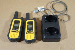 lot 81 image: DeWalt Walkie Talkies with Charging Base